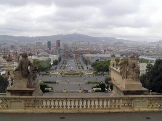 Barcelona - pohled z Palau Nacional